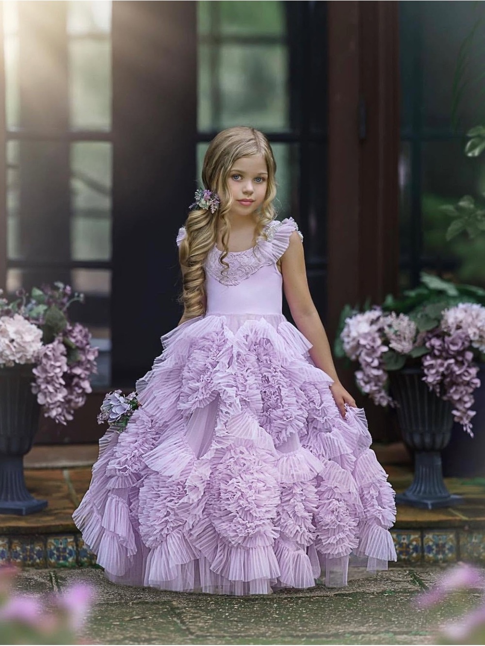Dollcake Lilac Ruffled Tulle Party Dress
